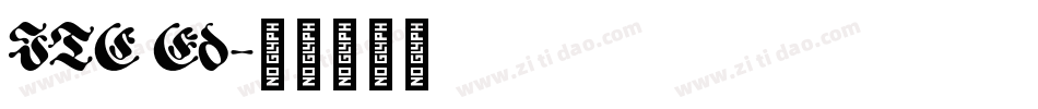 ITC Ed字体转换